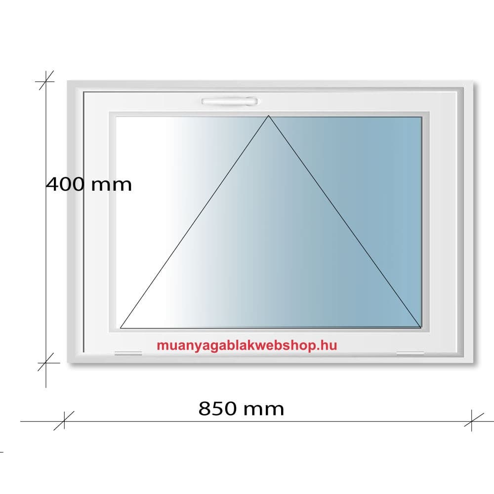 85×40 Bukó Decco 71 műanyag ablak 2 rétegű üvegezéssel termékfotó